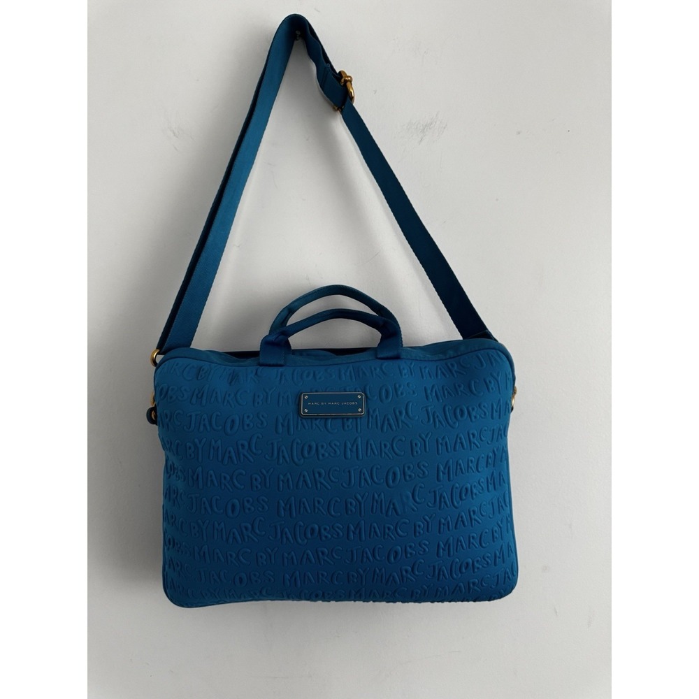 Marc Jacob's  Blue Laptop Bag‎ With Adjustable Strap - Picture 7 of 10